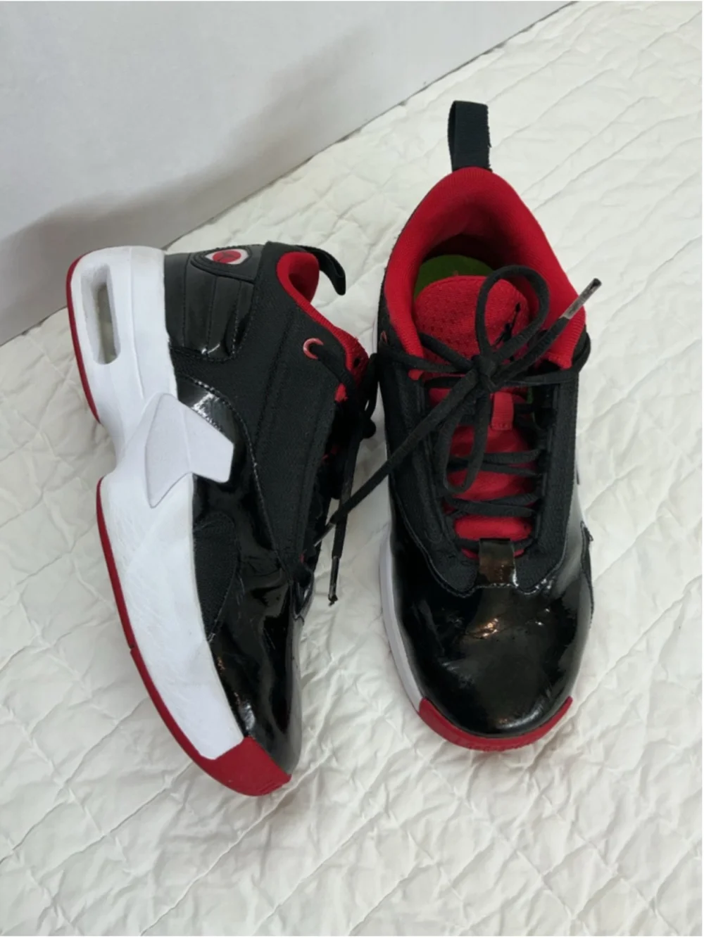 Jordan Kids Black Red Athletic Shoes